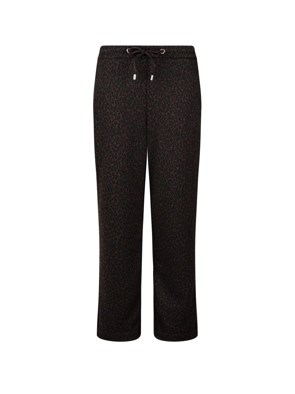 a women's pants with a leopard print