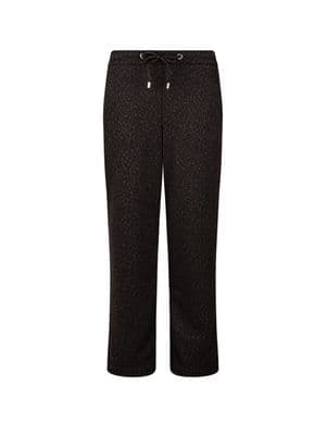 a women's pants with a leopard print