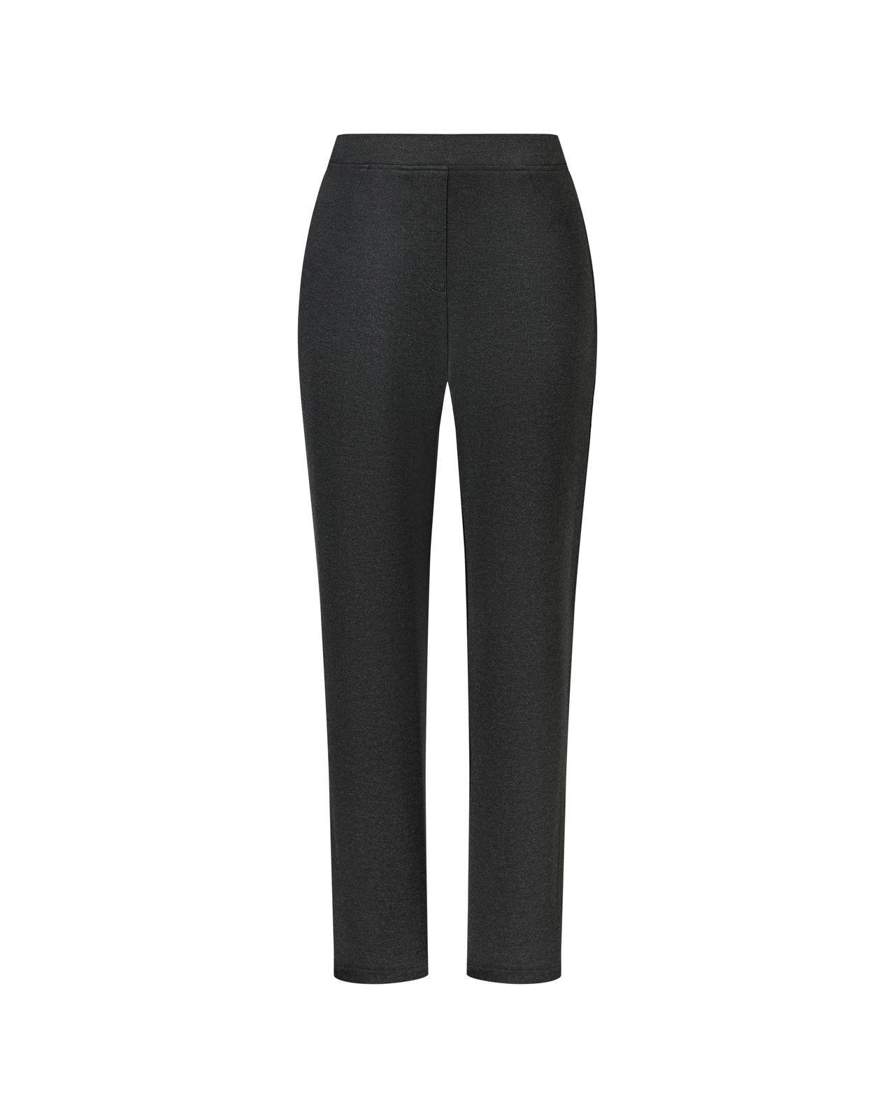 a women's black pants with a high waist