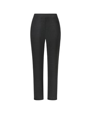 a women's black pants with a high waist