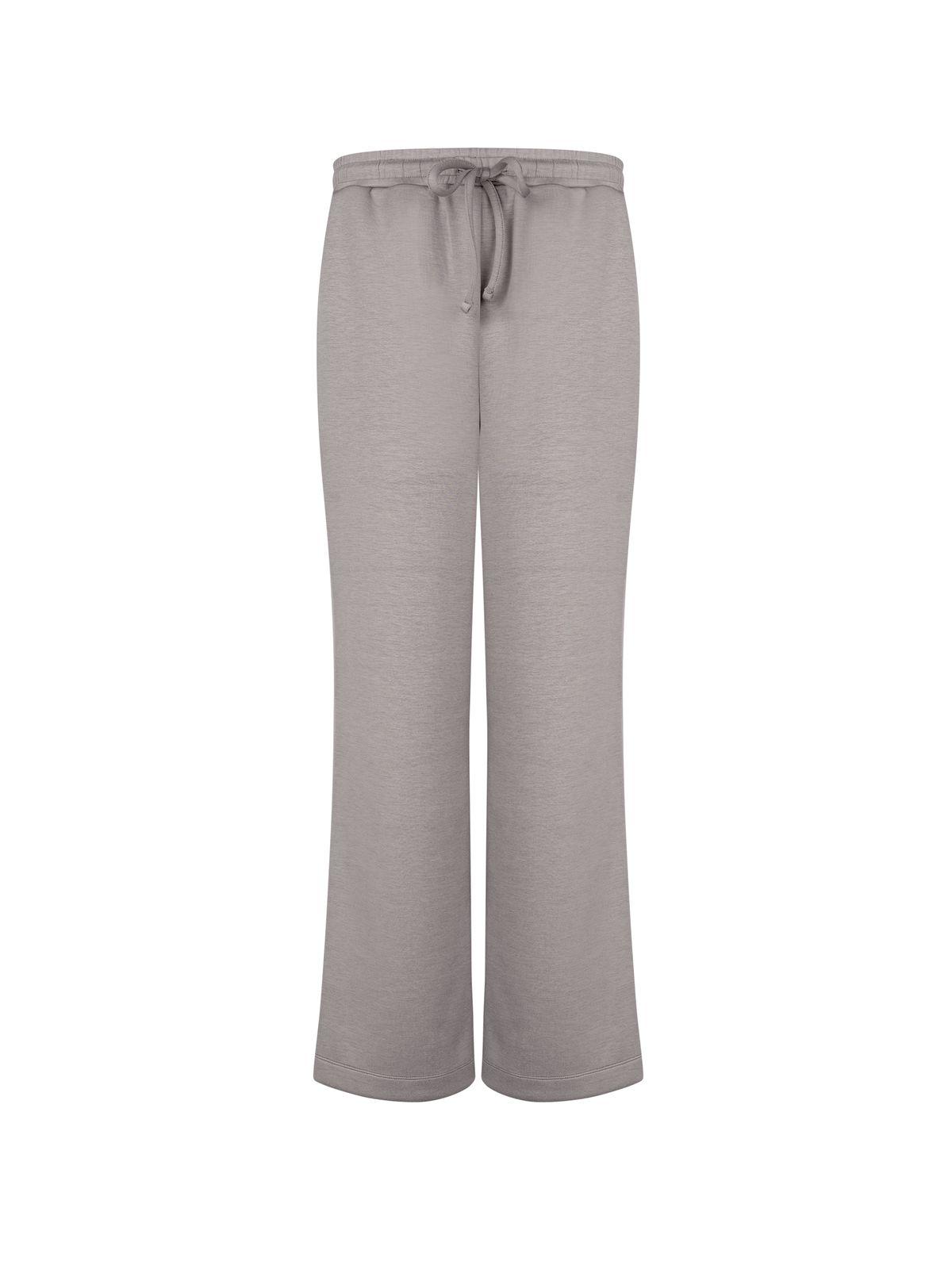 a women's grey sweat pants with a drawstring