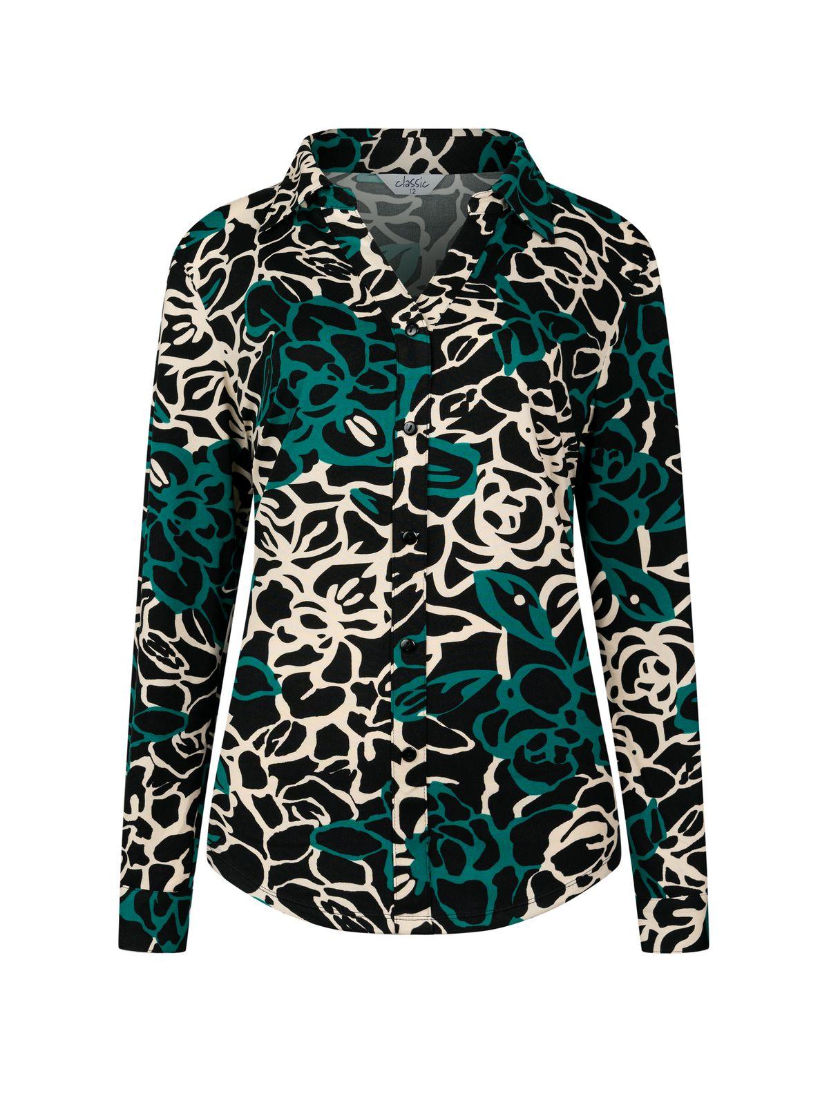 a women's shirt with a pattern on it