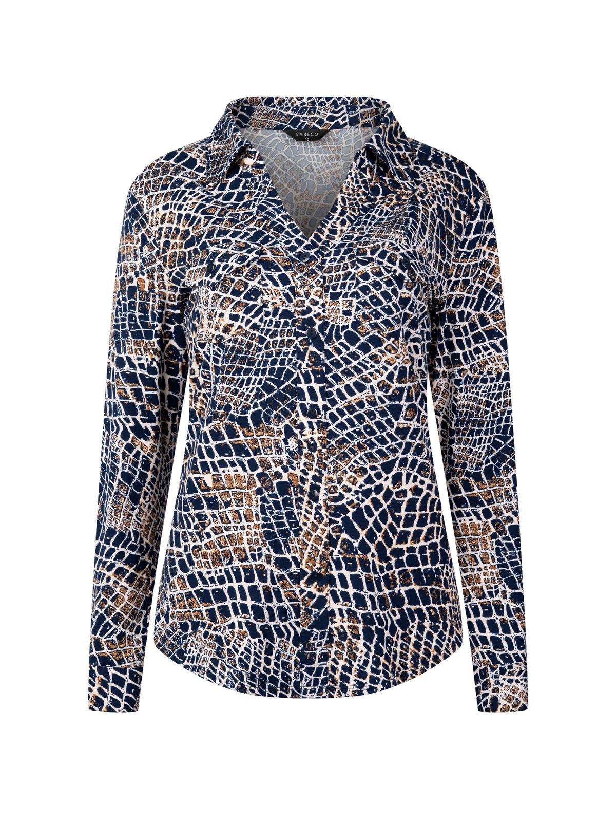 a women's shirt with a pattern on it