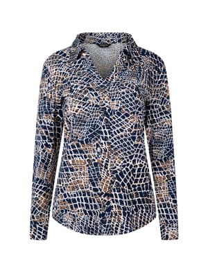 a women's shirt with a pattern on it