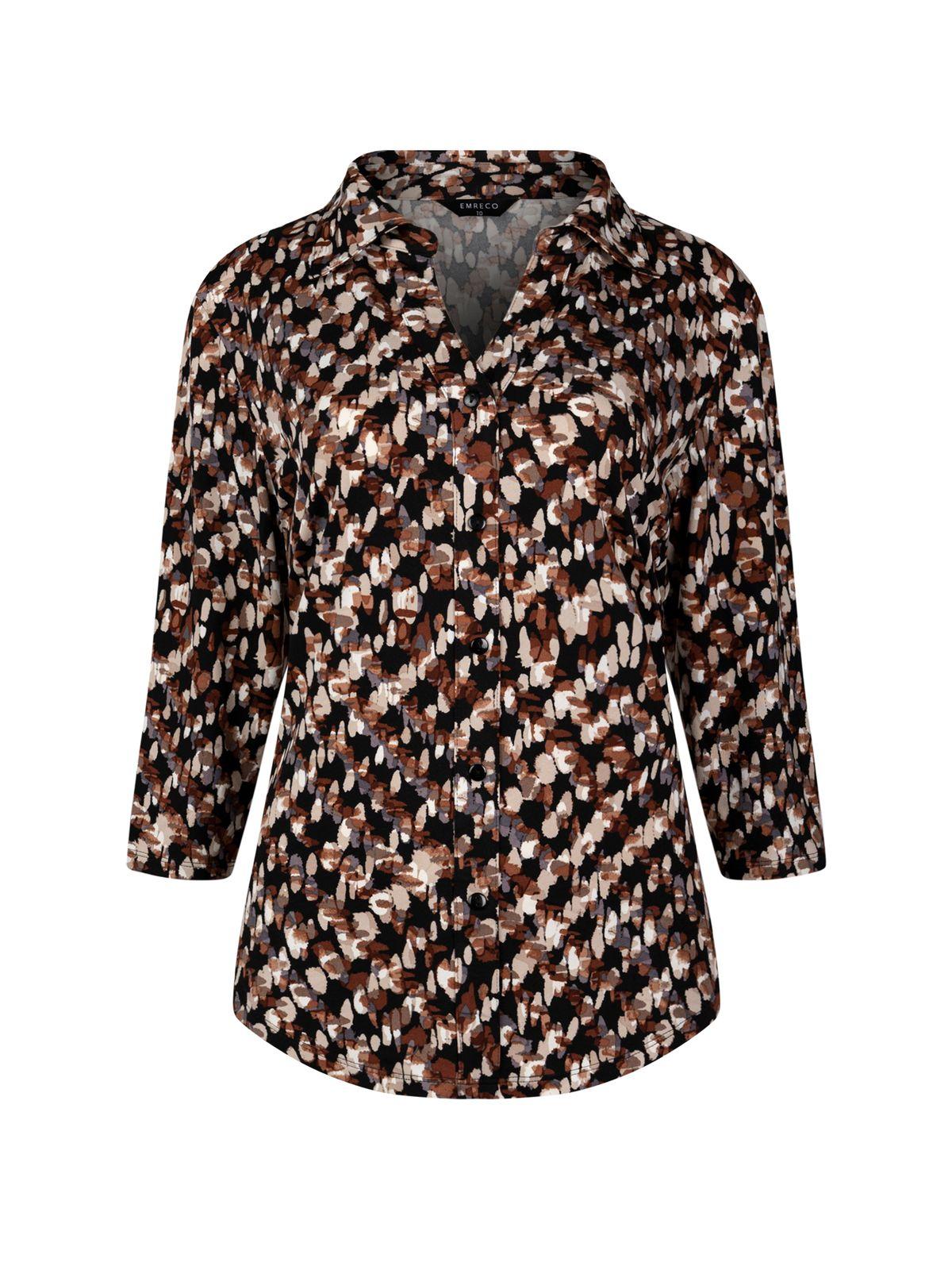 a women's jacket with a pattern on it