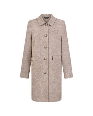 a long coat with buttons on the front