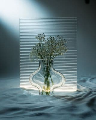 a vase filled with flowers sitting on top of a table
