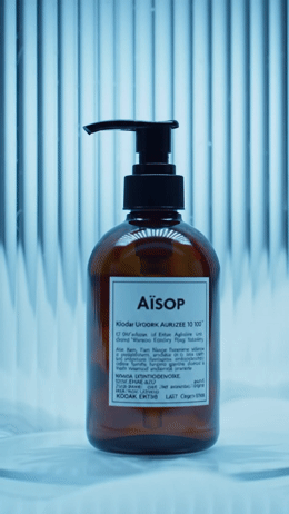 a bottle of soap sitting on top of a table
