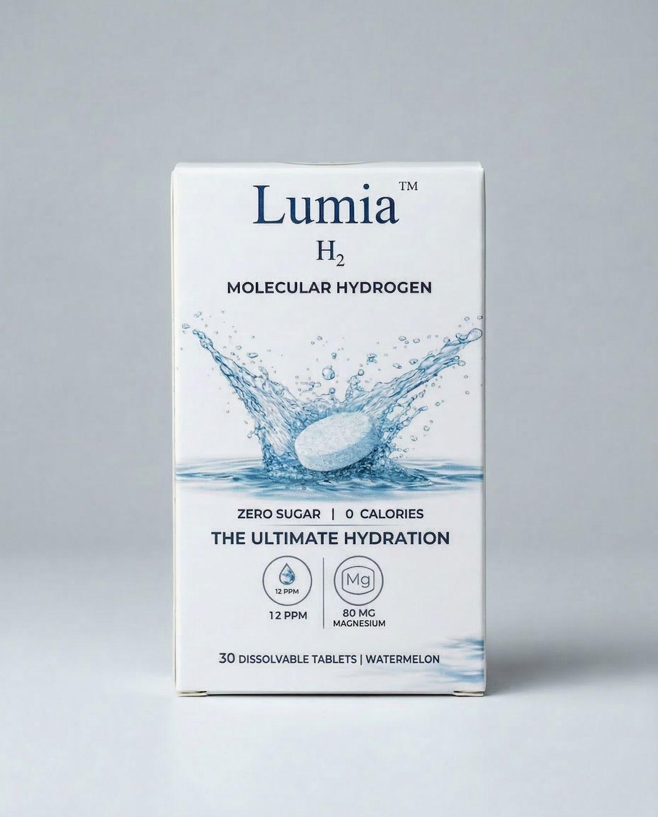 a box of lumia h2 with water splashing out of it