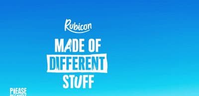 a blue sky with the words made of different stuff
