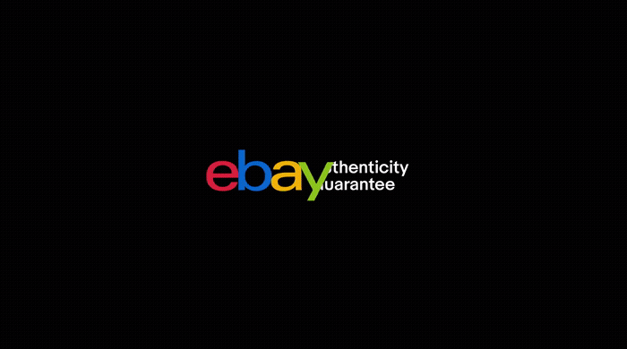 a black background with the word ebay on it