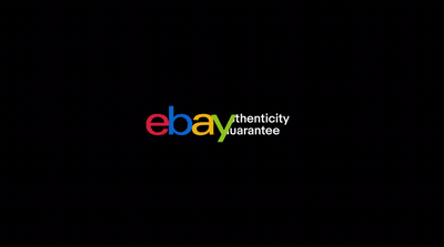 a black background with the word ebay on it