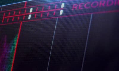 a close up of a computer screen with a sound board