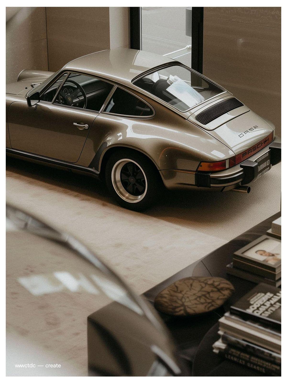 a silver car parked on top of a table