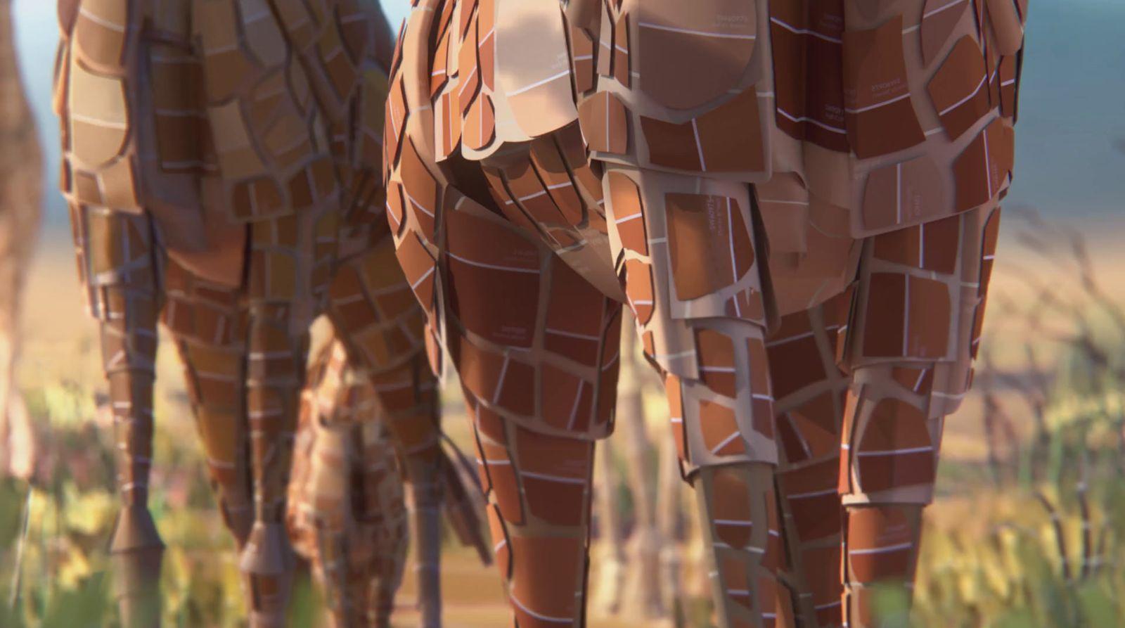 a close up of the legs of a giraffe
