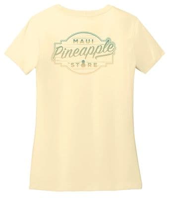 a women's t - shirt that says, mau pineapple store