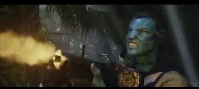 a man with blue paint on his face holding a trophy
