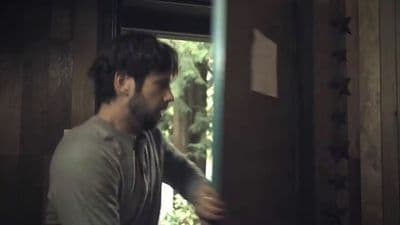 a man standing in front of a door