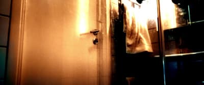 a door with a shirt hanging on it