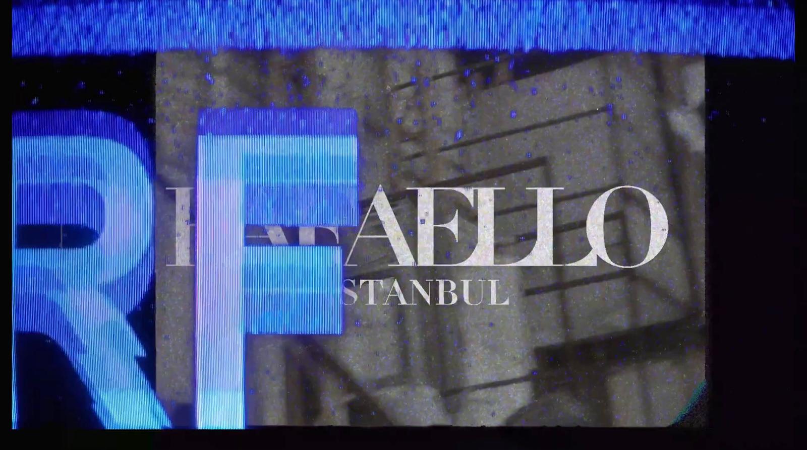 a picture of a building with the words rafflo standing in front of it