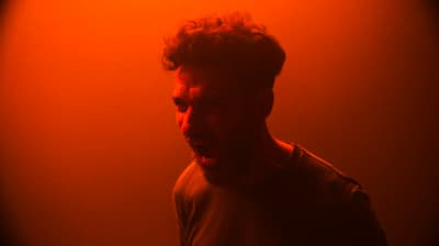 a man making a face with his mouth open