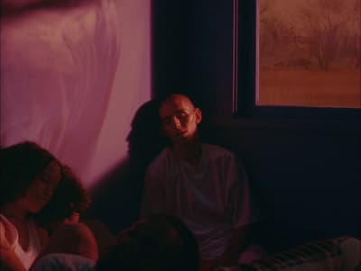 a man and a woman sitting next to each other
