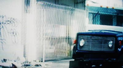 a truck parked on the side of the road