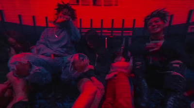 a group of people sitting next to each other