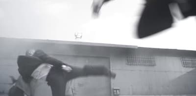 a man doing a trick on a skateboard