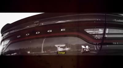 a close up of a car's rear end