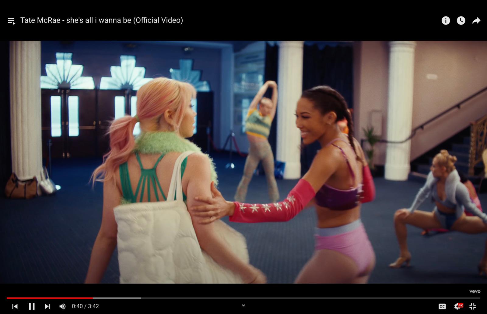 a group of women dancing in a dance studio
