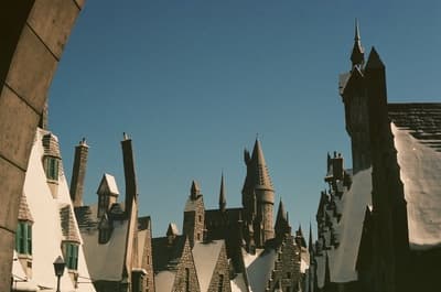 a castle like building with a clock tower