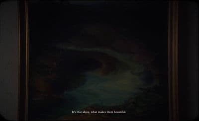 a picture of a painting with a quote on it