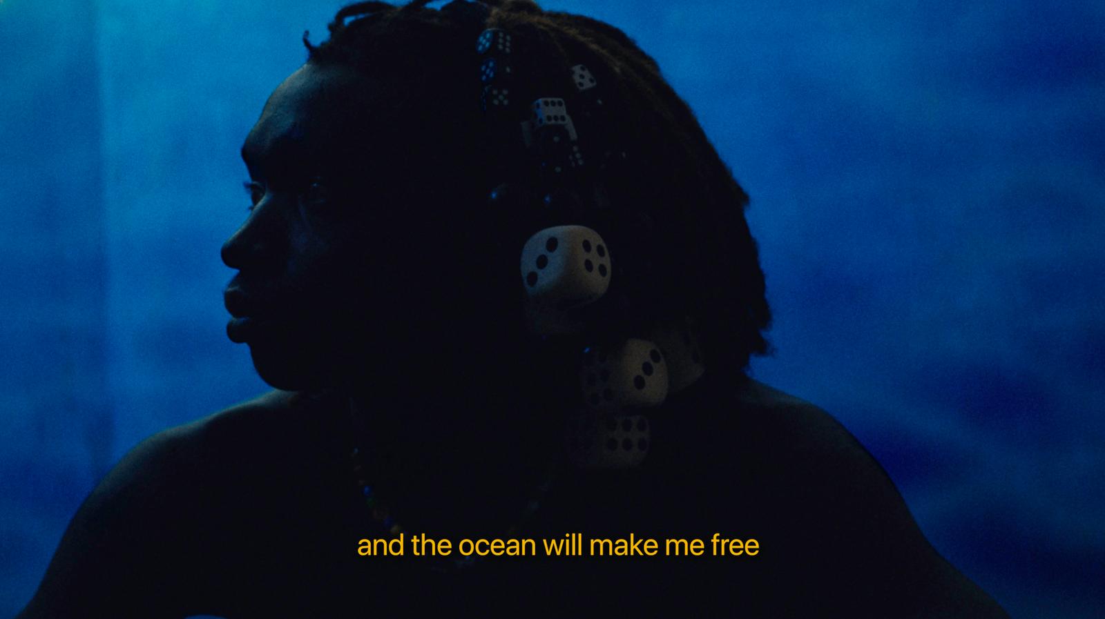 a man with a pair of dice in his ear