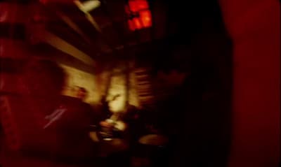 a blurry photo of a group of people in a room