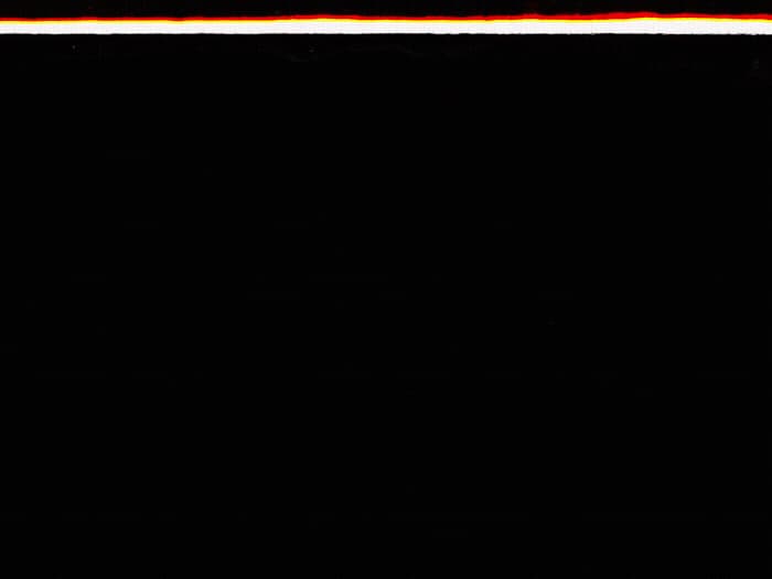 a black background with red and white lines