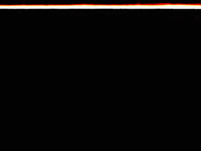 a black background with red and white lines