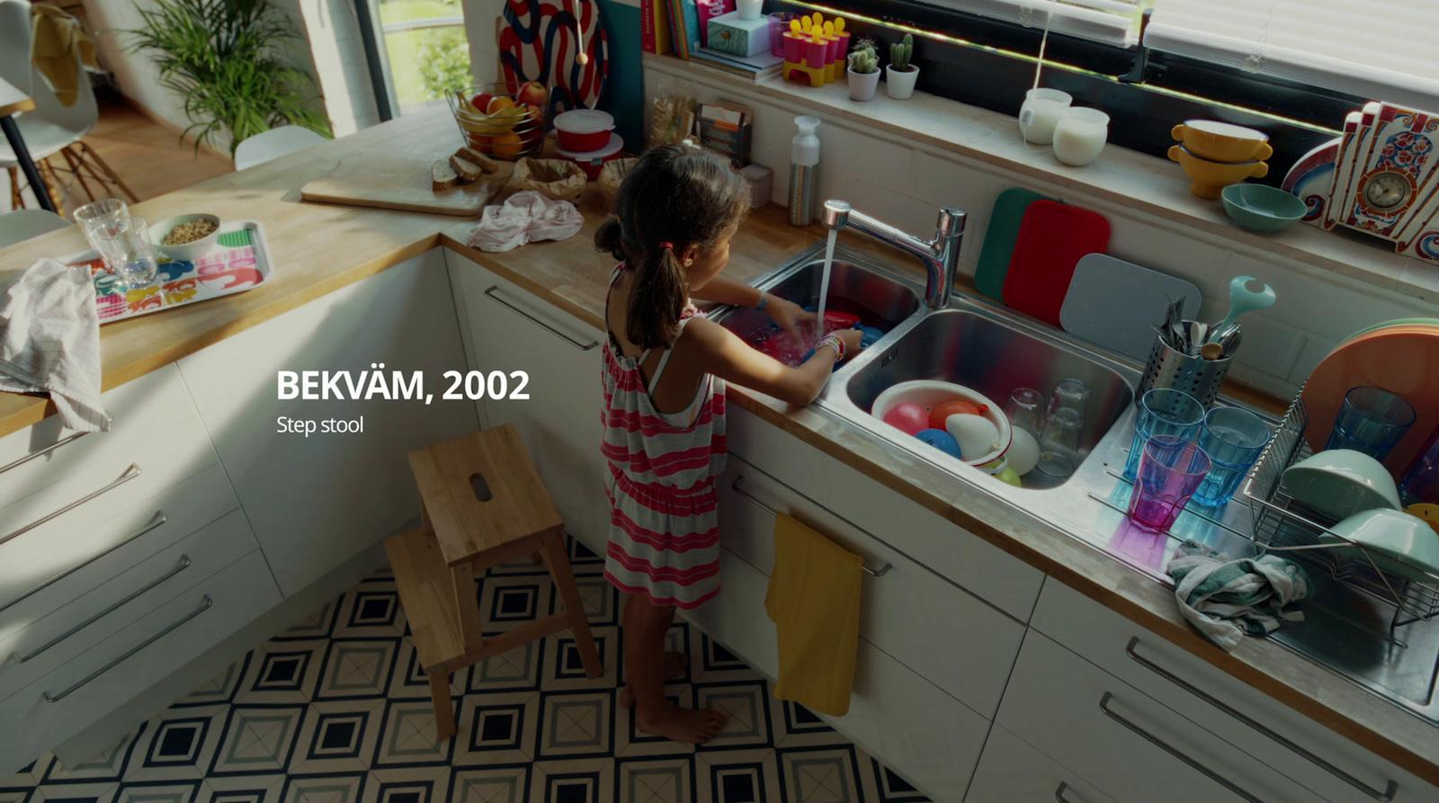 a little girl washing dishes in a sink