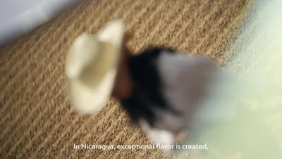 a blurry photo of a hat on the floor