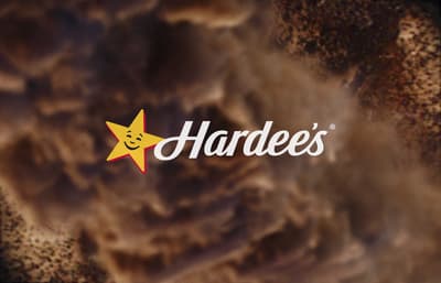 the logo for harbee's on a brown background