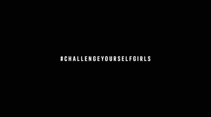 a black background with the words challenge yourself