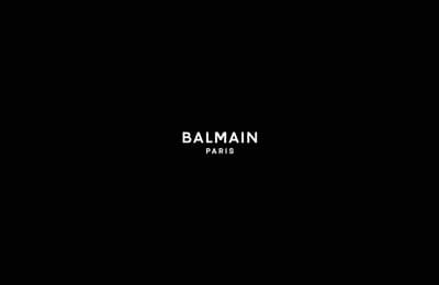 a black background with the words balmain paris