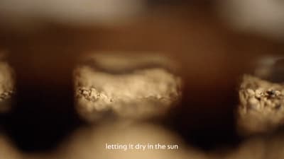 a close up of a metal object with the words letting it dry in the sun
