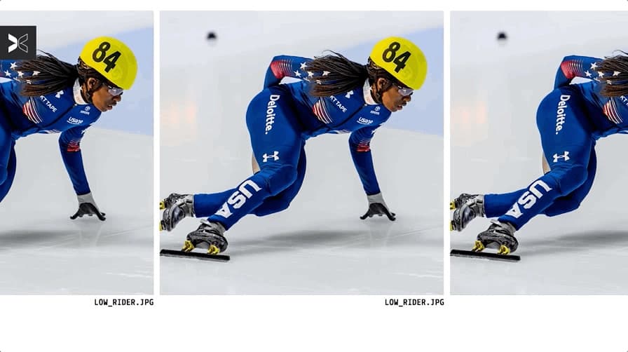 a person in a blue suit is skating