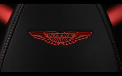 a close up of the emblem on a car