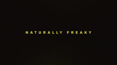 a black background with the words naturally freaky written in yellow