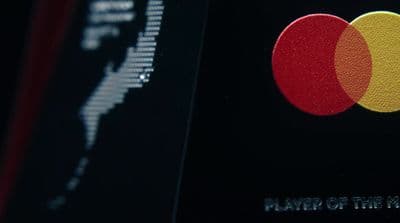 a close up of a computer screen with a logo on it