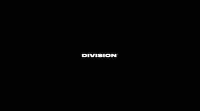 a black background with the word division on it