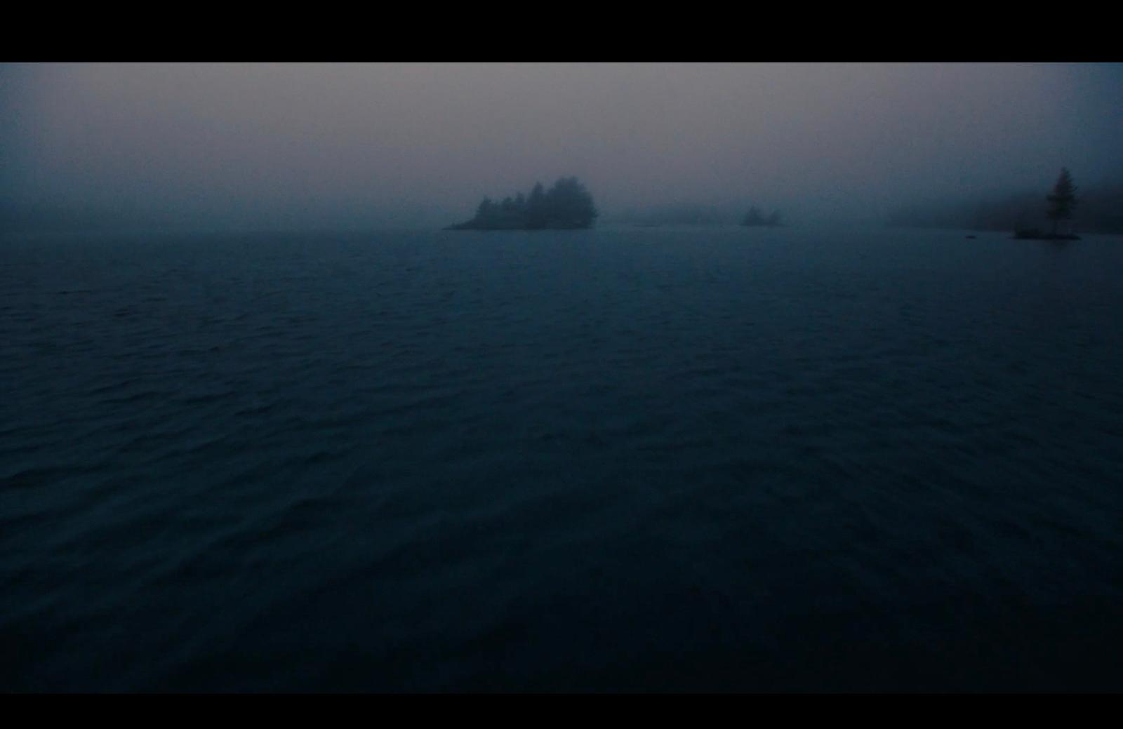 a body of water that has some trees in it