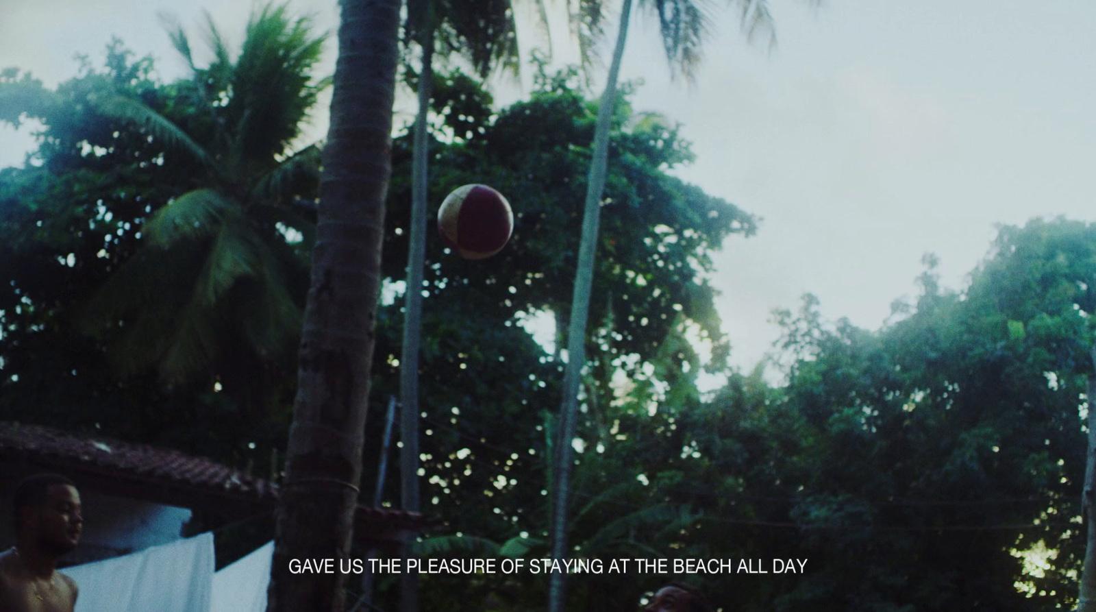 a man is throwing a frisbee in the air
